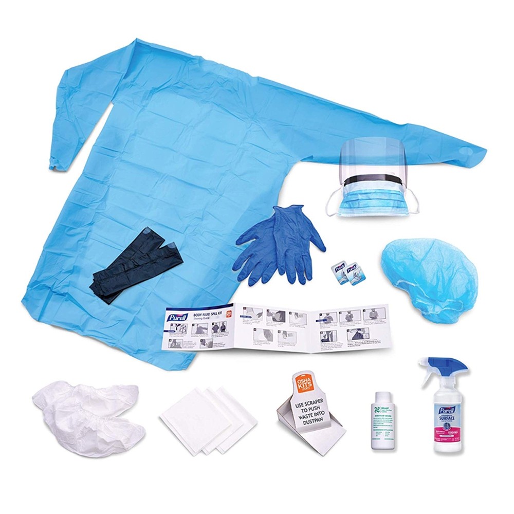 Purell® SingleUse Body Fluid Spill Kits OSHA Food Code Compliant